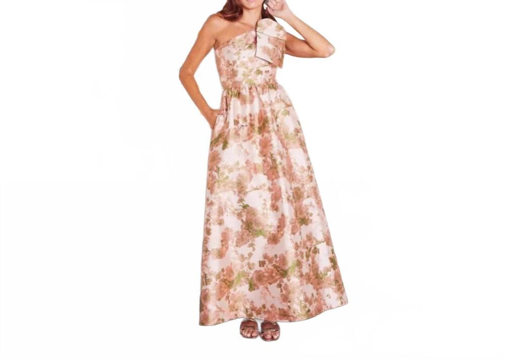 NEW ABBEY GLASS caroline dress in baby's breath jacquard